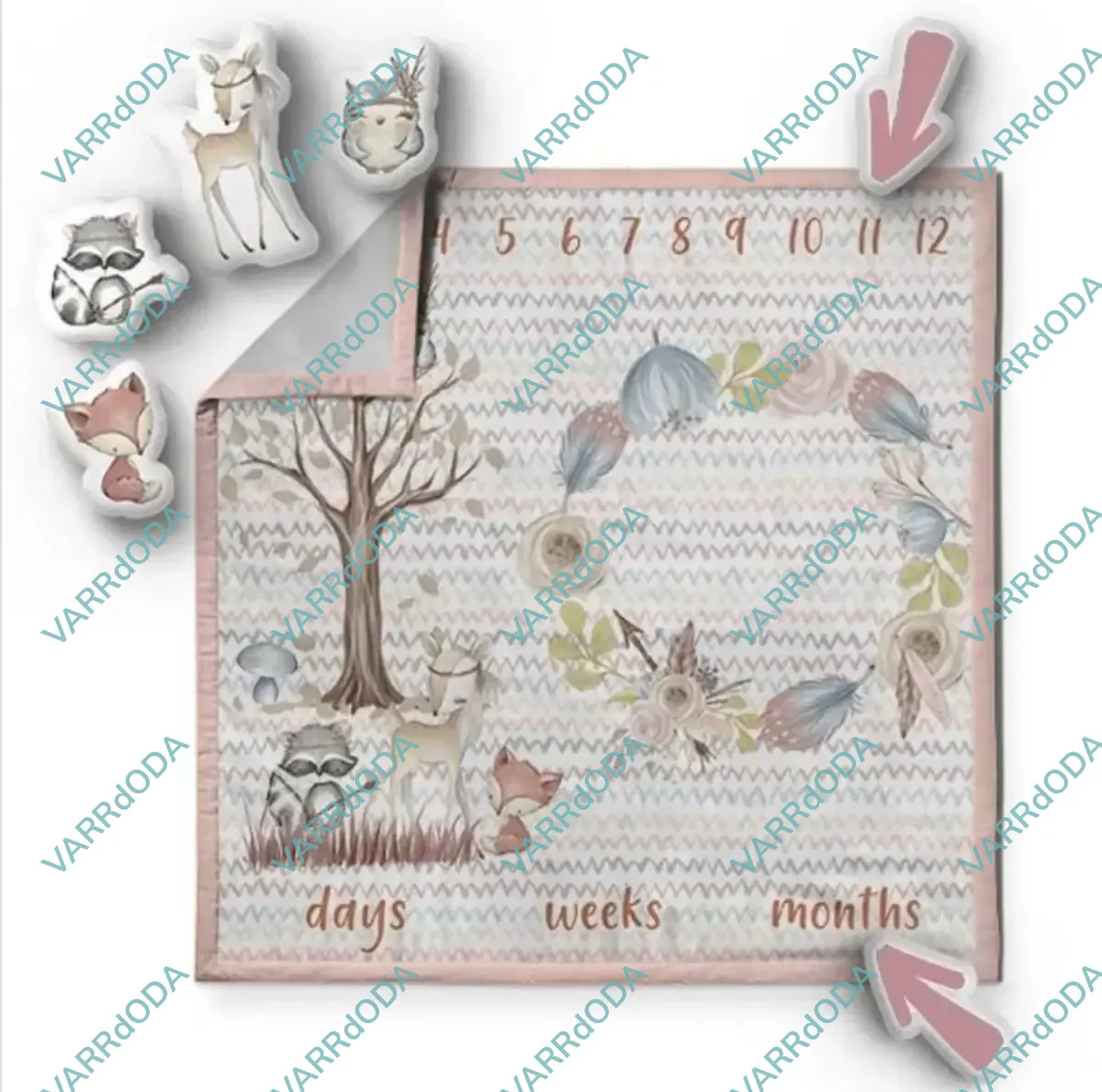 Forest erdő mérföldkő takaró