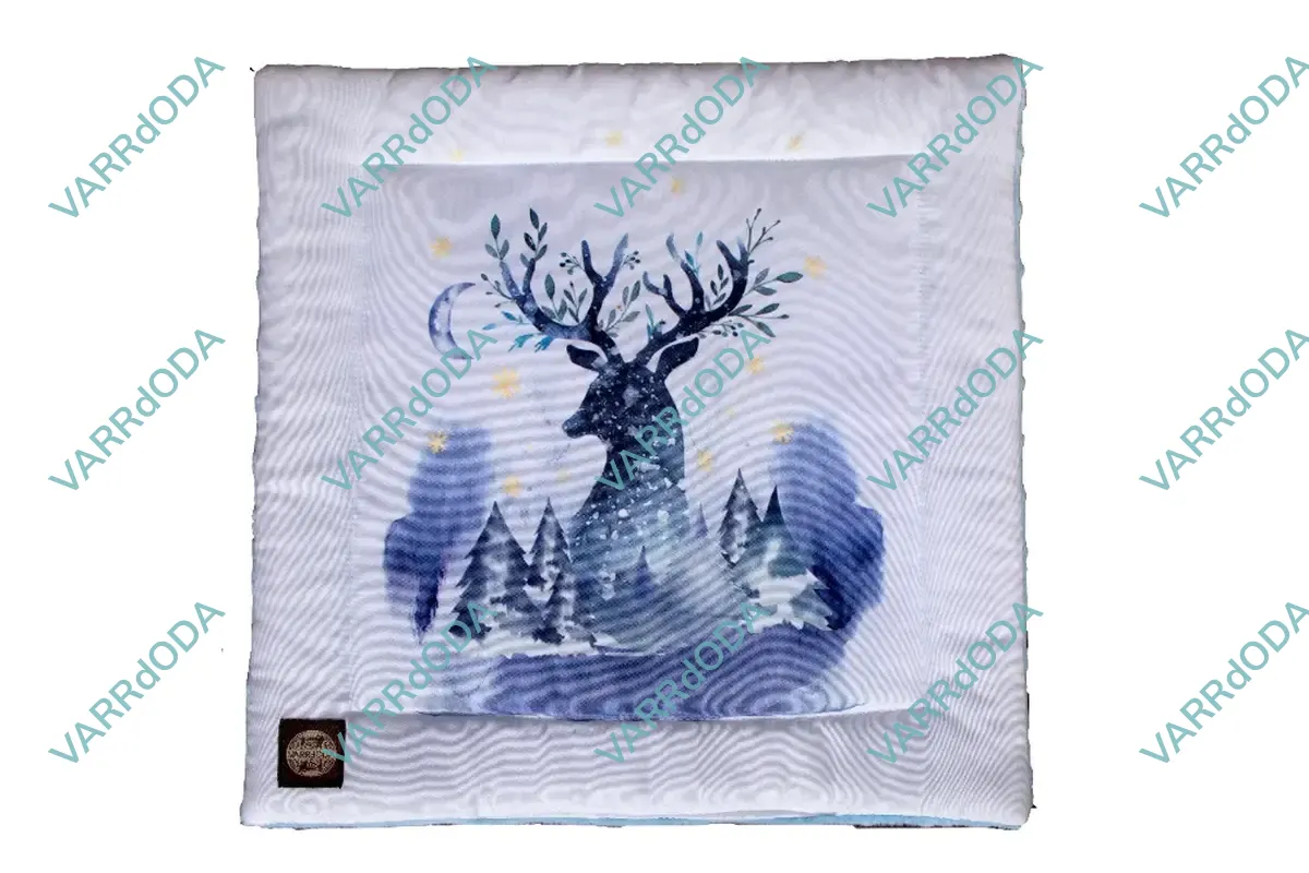 Téli szarvas baba párna