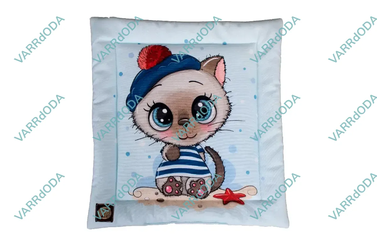 Tengerész cica prémium baba párna
