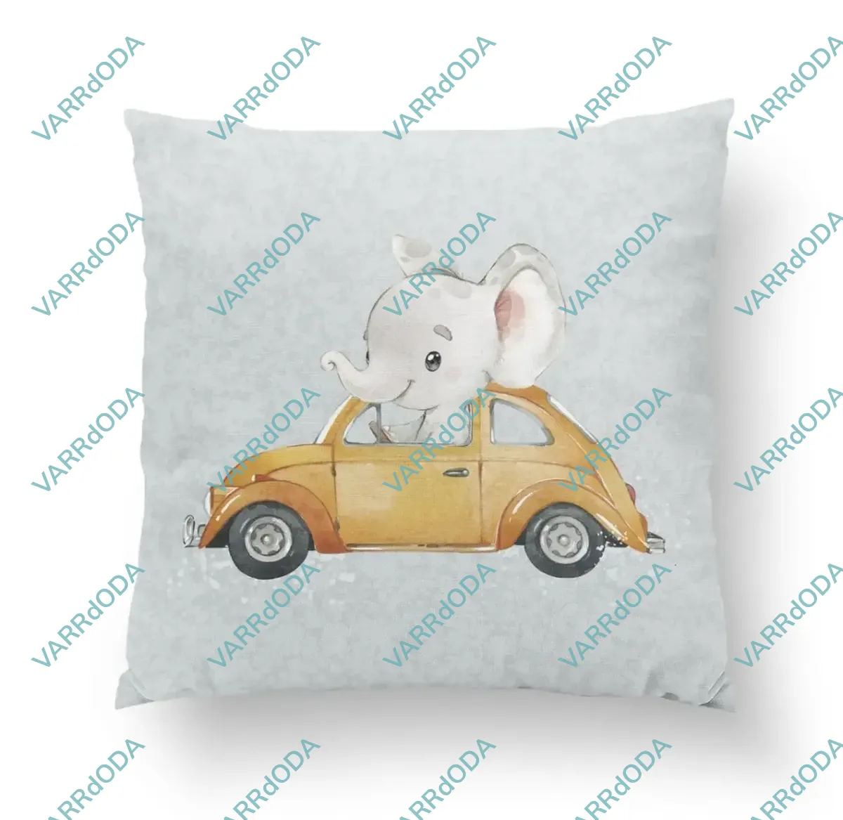 Az autóban elefánt prémium párna