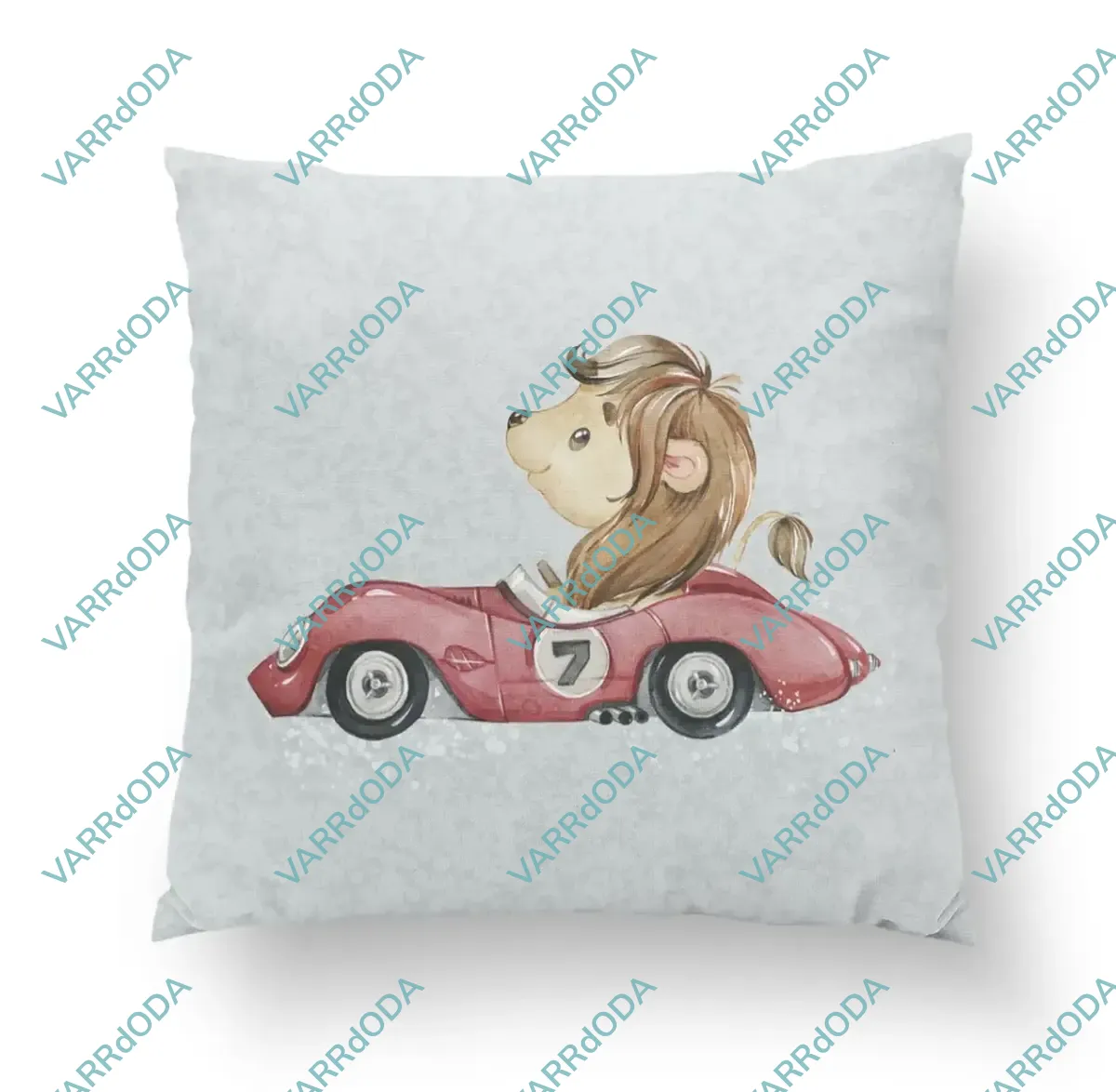 Az autóban oroszlán prémium párna