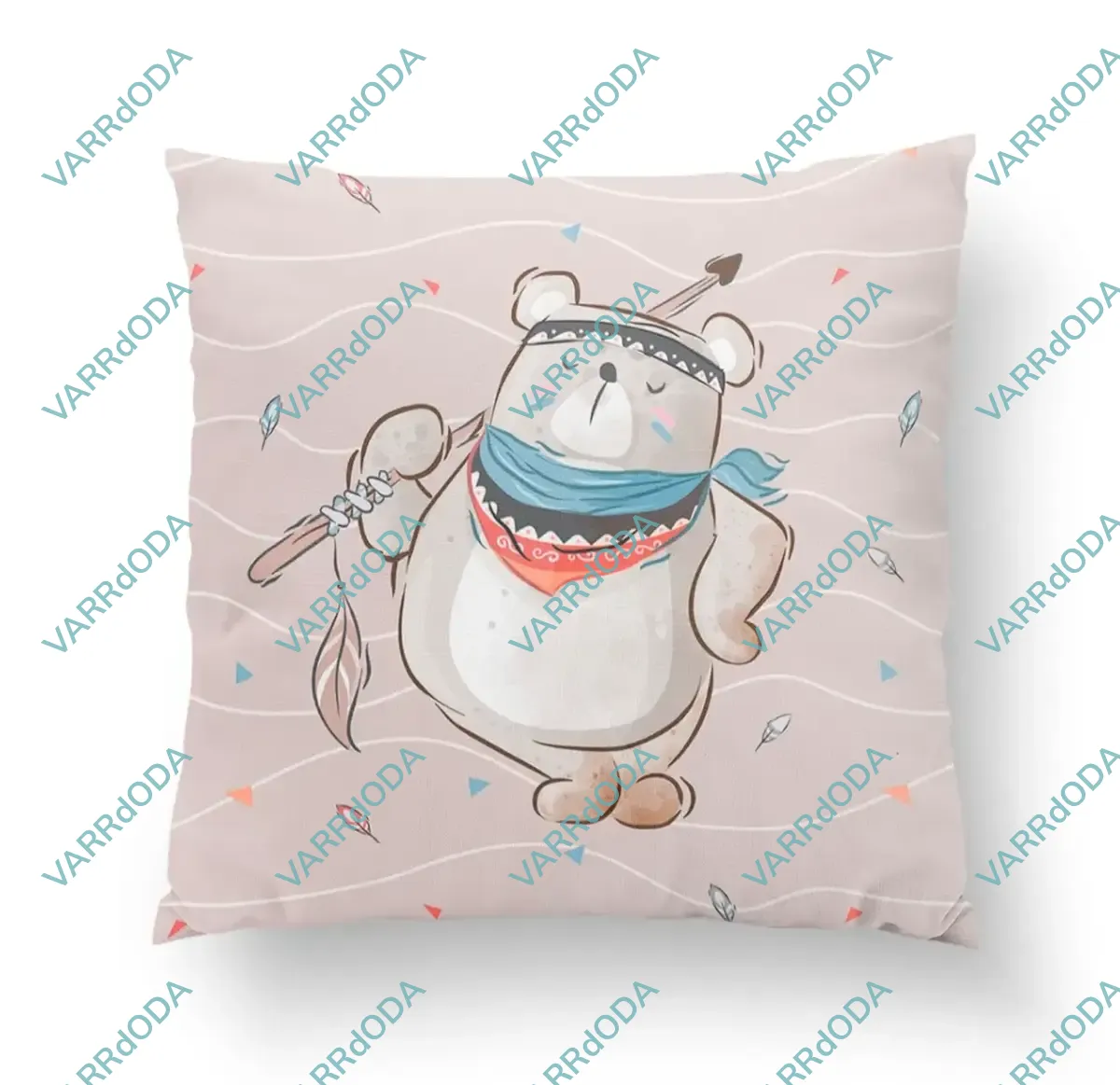 Boho mackó prémium párna