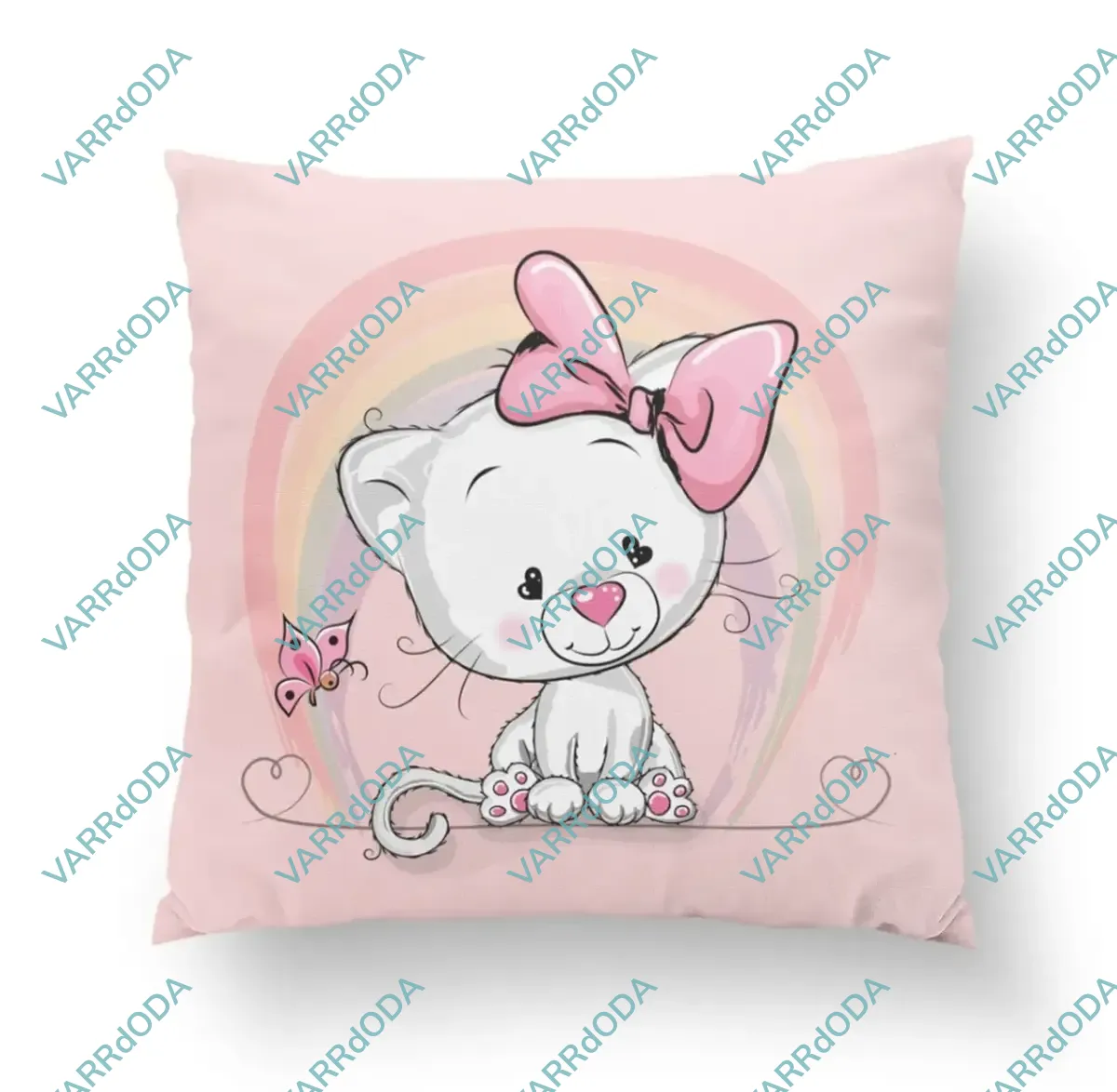 Cica és a szivárvány prémium párna