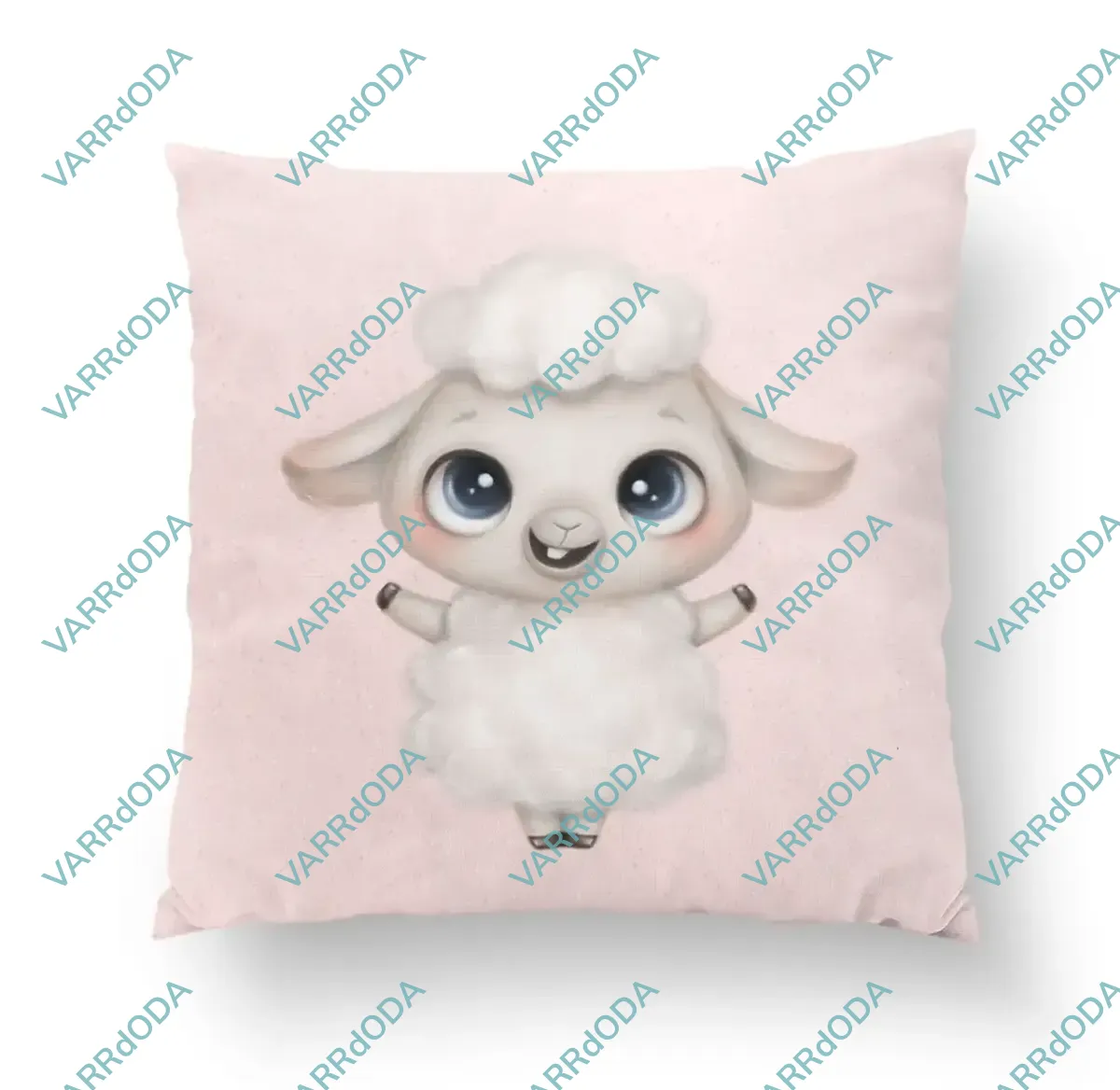 Édes bárány rózsaszín prémium párna