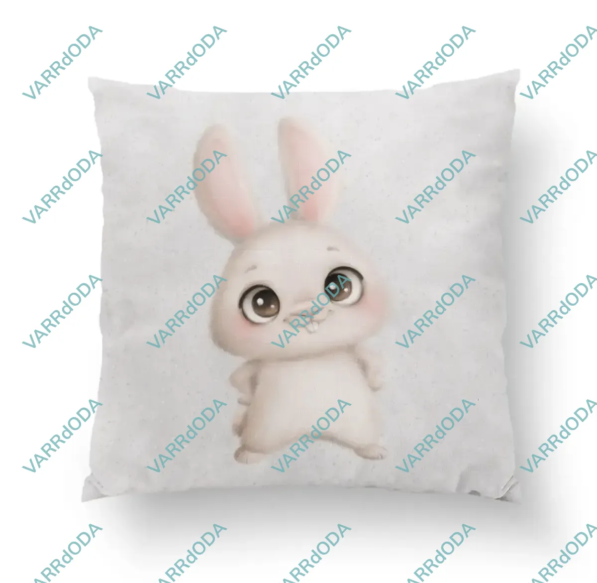 Édes nyúl szürke prémium párna