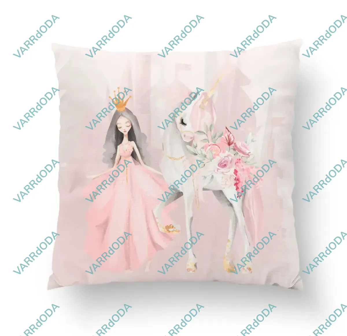 Hercegnő és az unikornis prémium párna