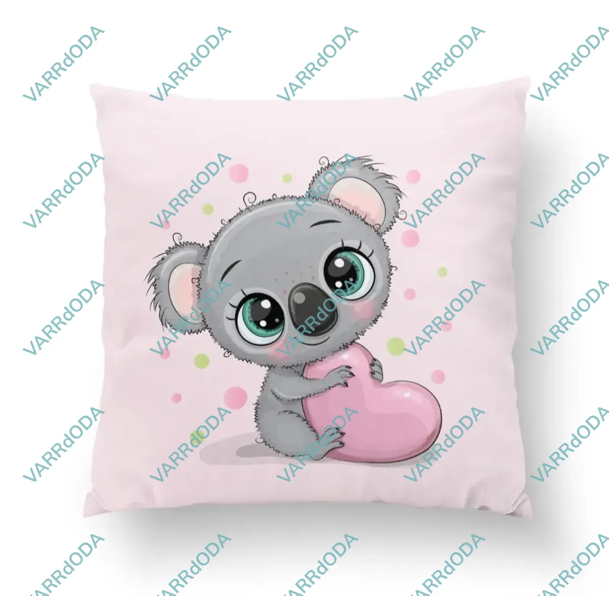 Koala szívvel prémium párna