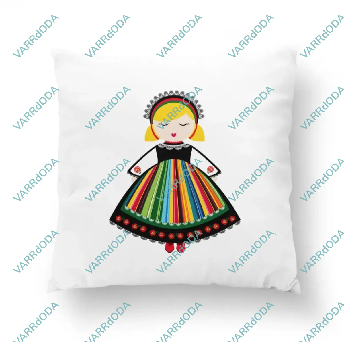 Népviseletes baba prémium párna
