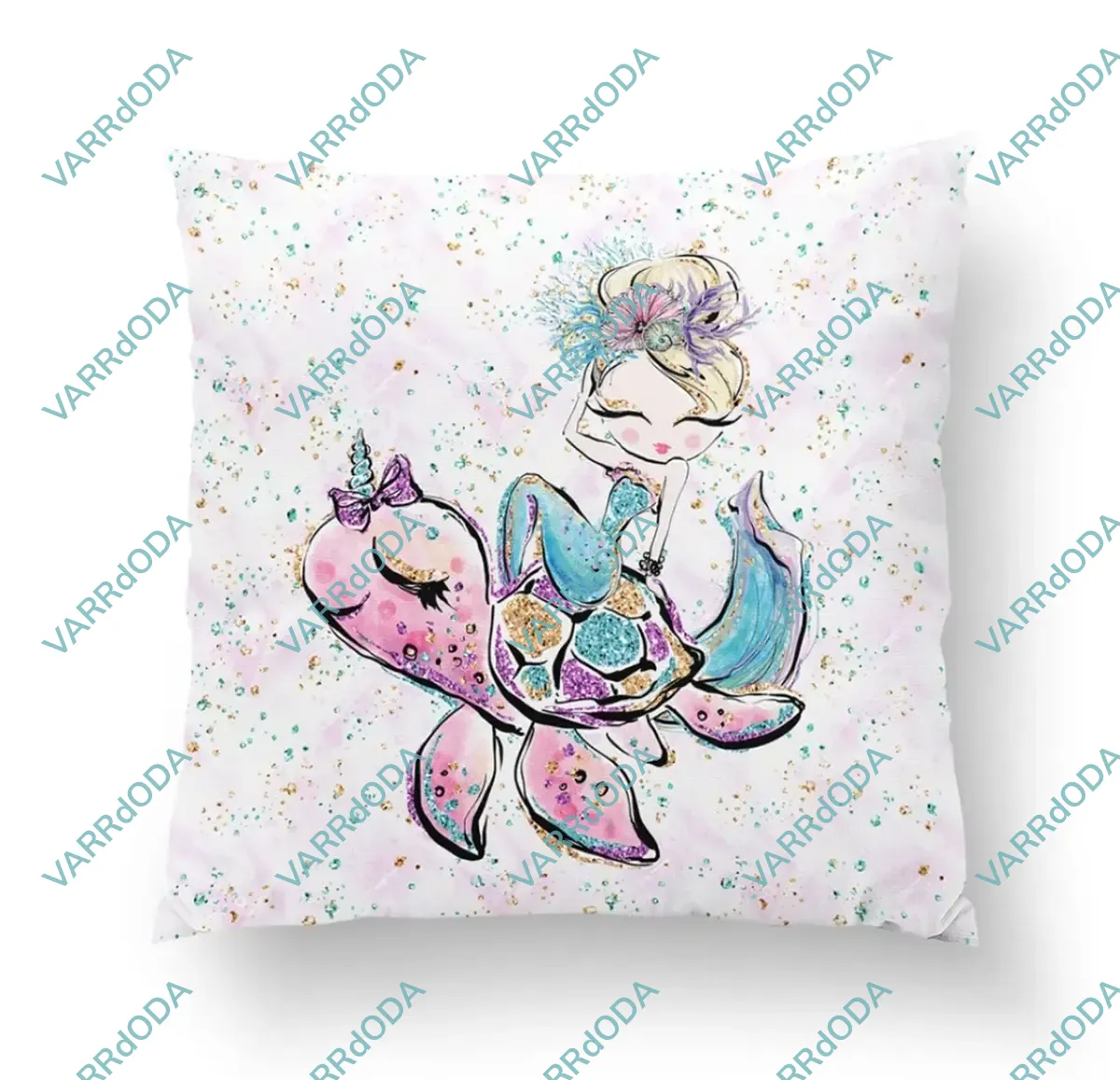 Óceán, sellő és teknős prémium párna