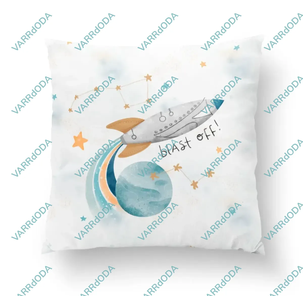 Rakéta fehér prémium párna