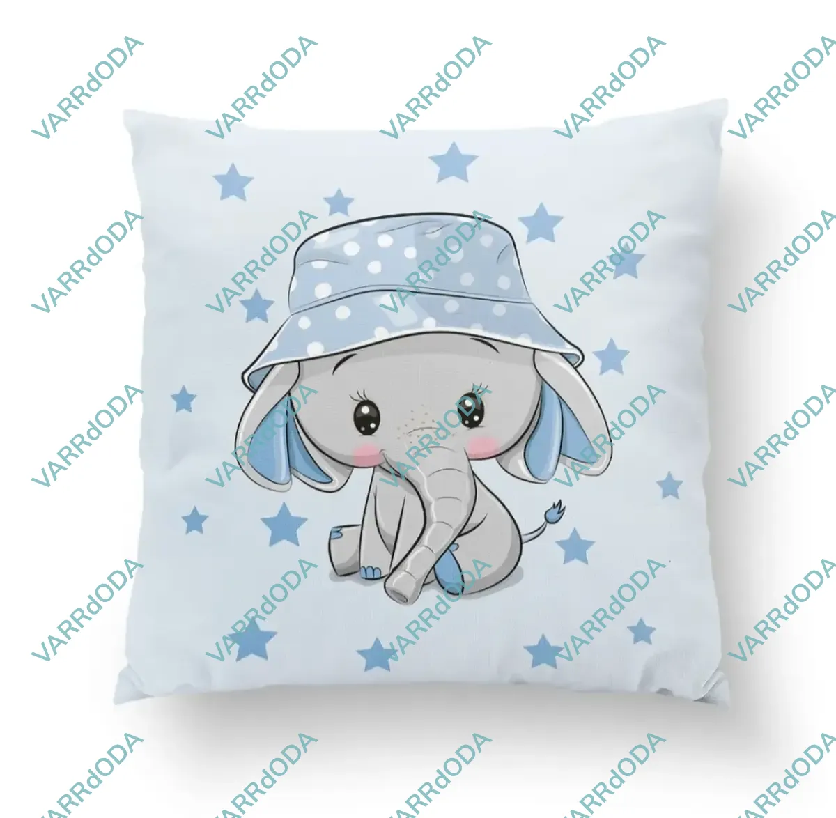 Sapkás elefánt prémium párna