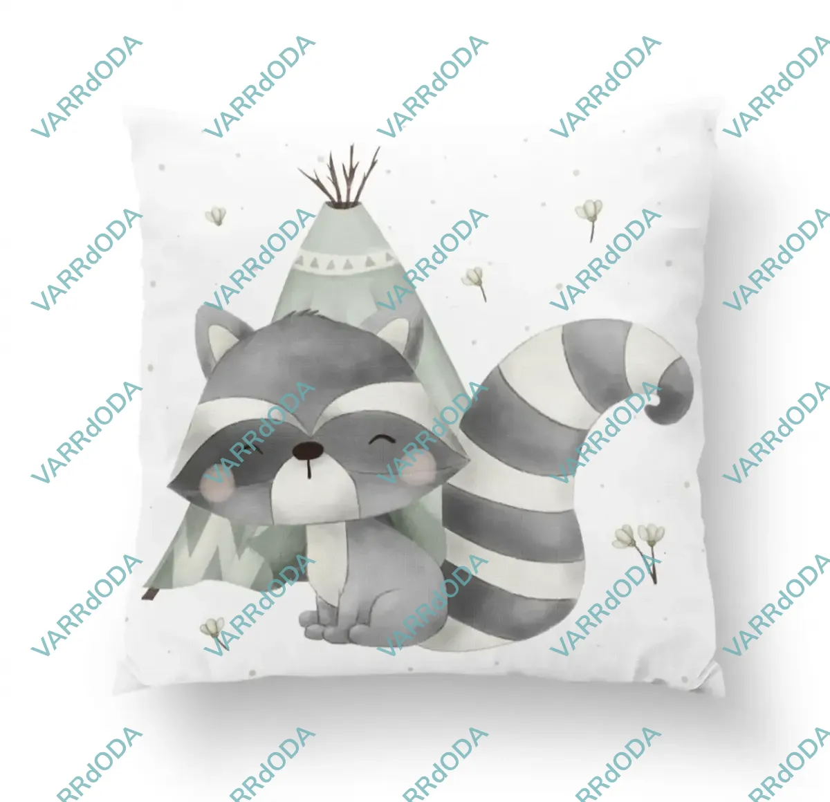 Skandináv mosómedve prémium párna