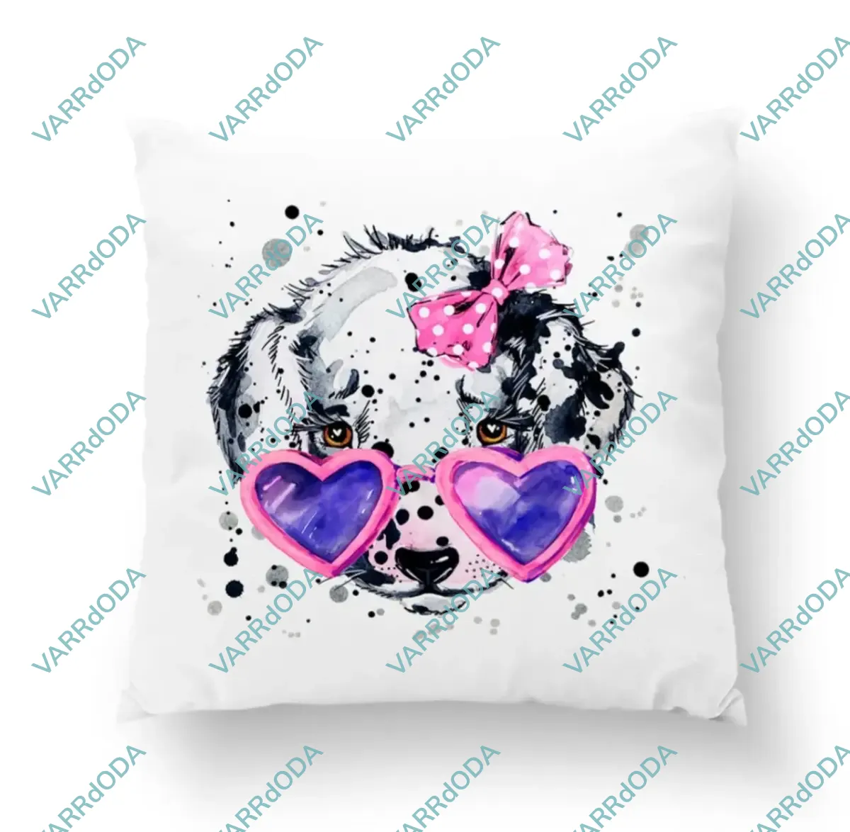 Szemüveges dalmata prémium párna