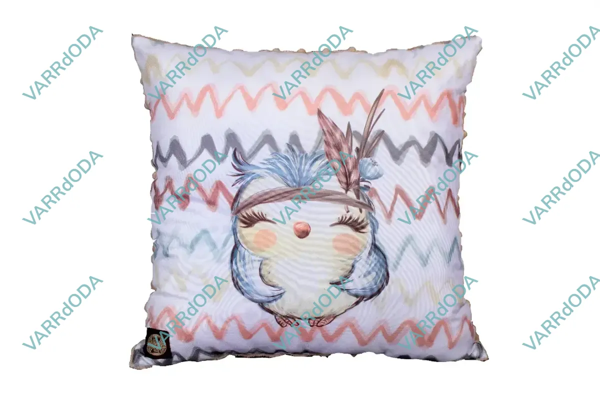 Fehér erdő- bagoly díszpárna