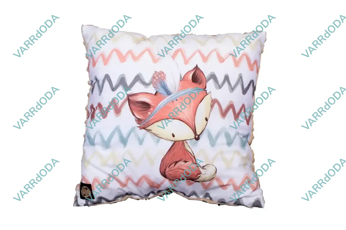 Fehér erdő- róka díszpárna