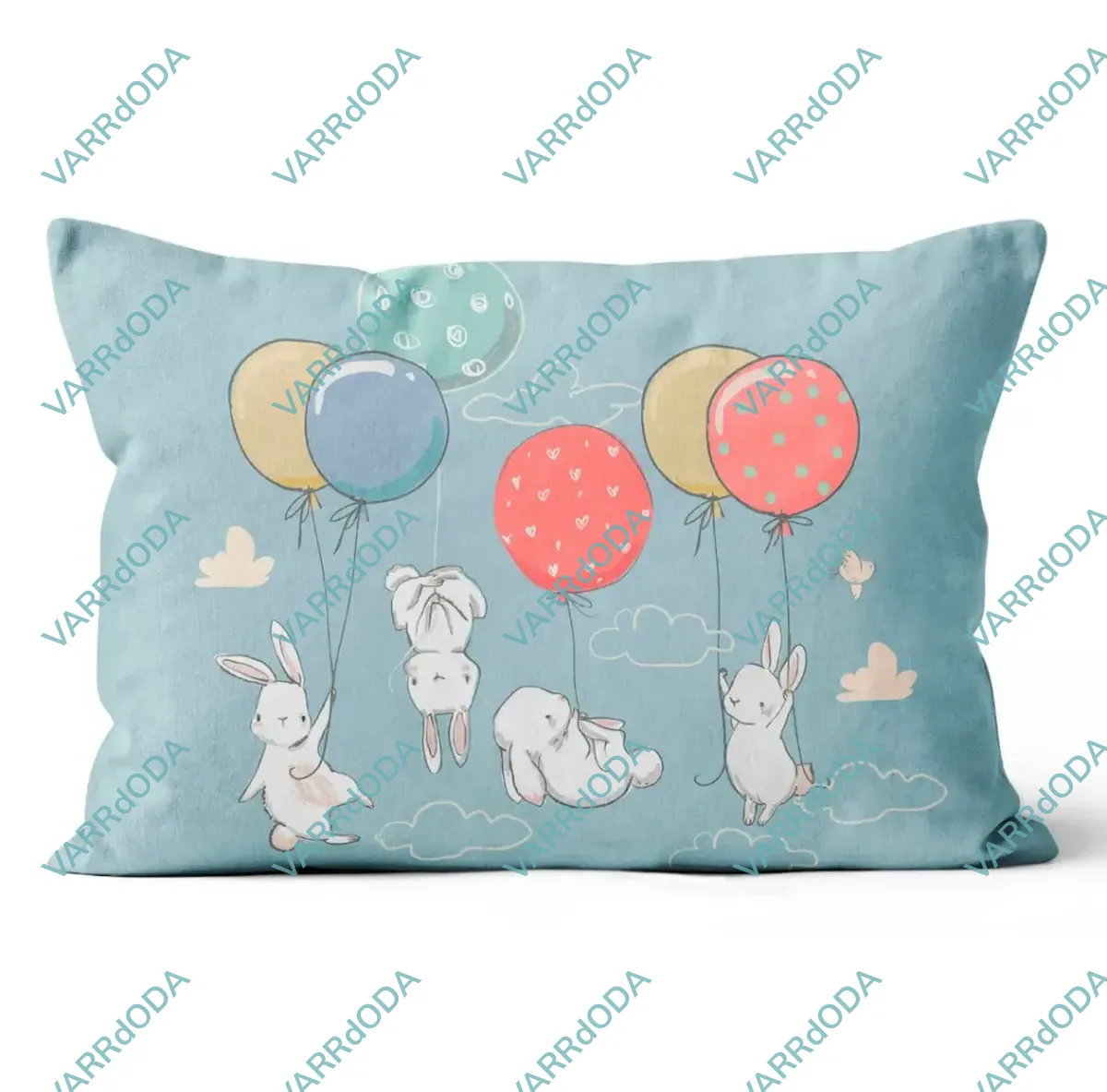 Nyuszik és a lufik prémium alvó párna