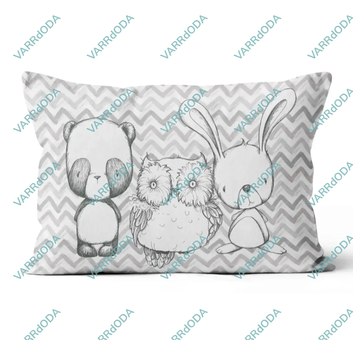 Szürke állatok prémium alvó párna