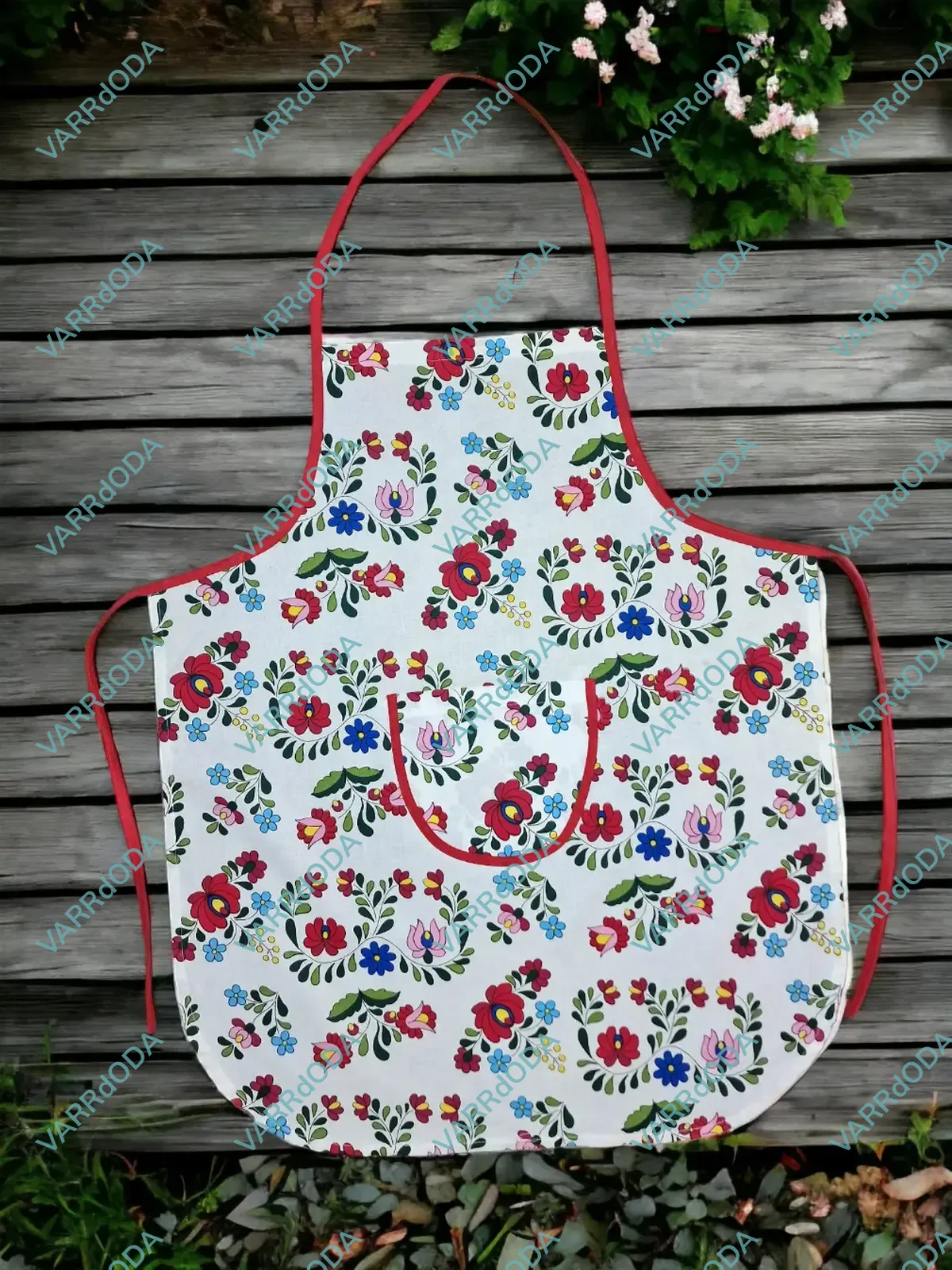 Kalocsai mintás kötény felnőtteknek