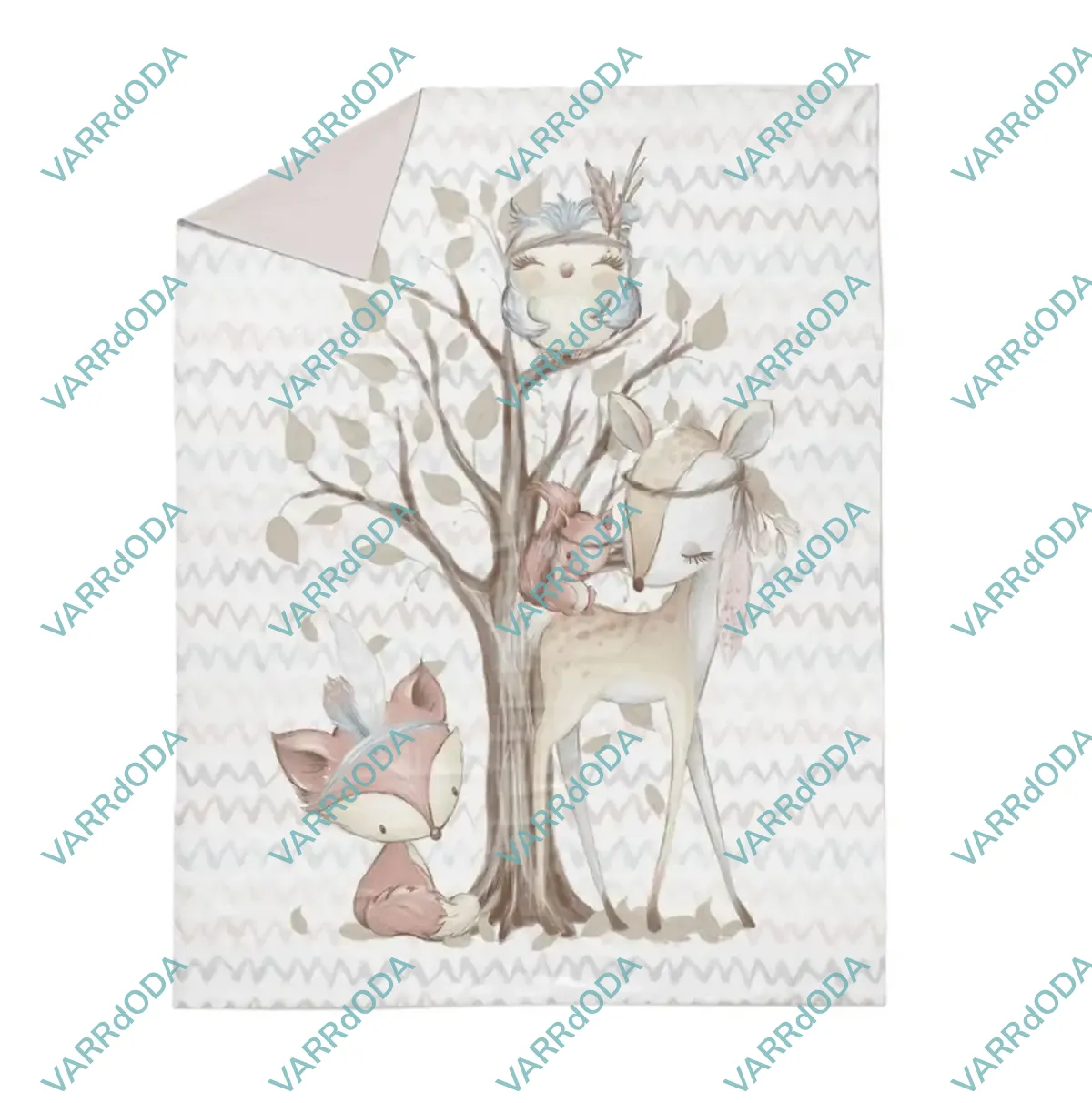 Erdei állatok prémium takaró