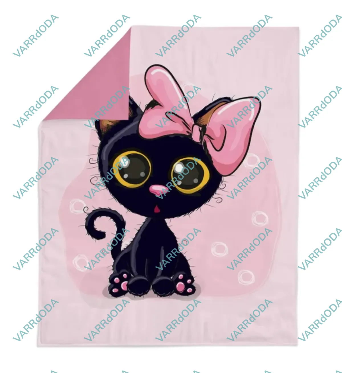 Fekete macska prémium takaró