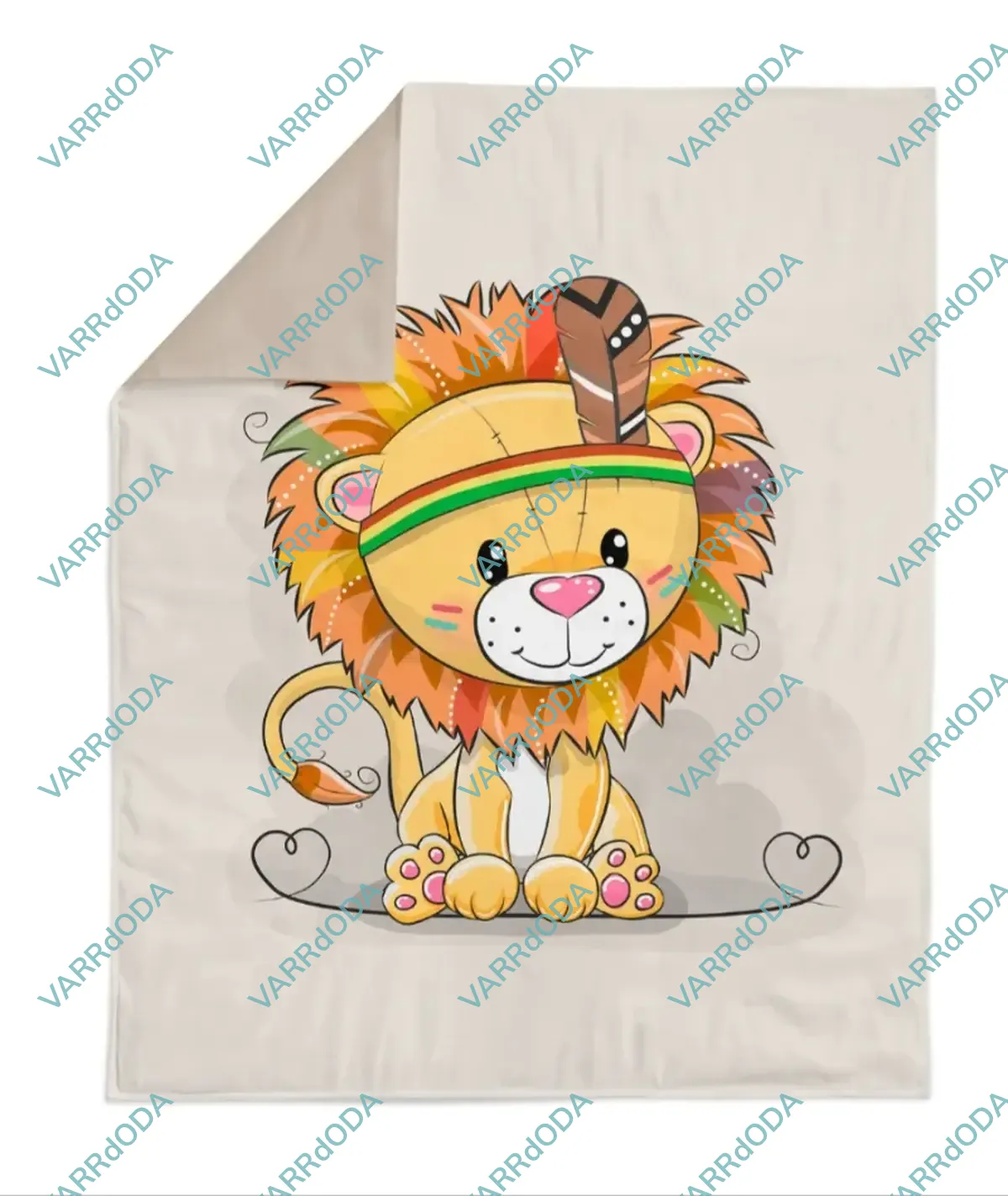 Indián oroszlán prémium takaró