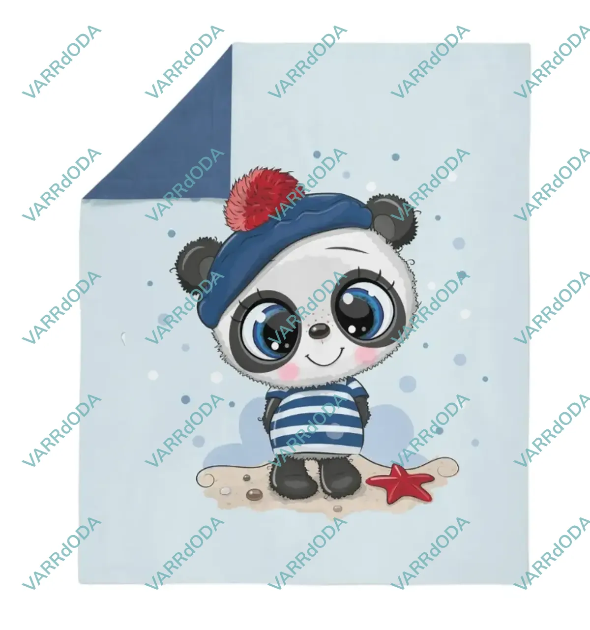 Tengerész panda prémium takaró