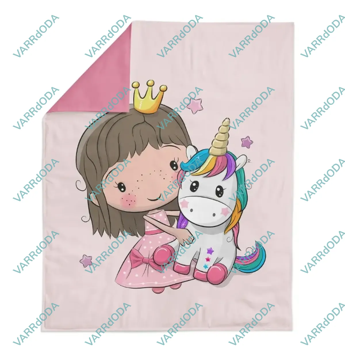Szivárvány unikornis és a hercegnő prémium takaró