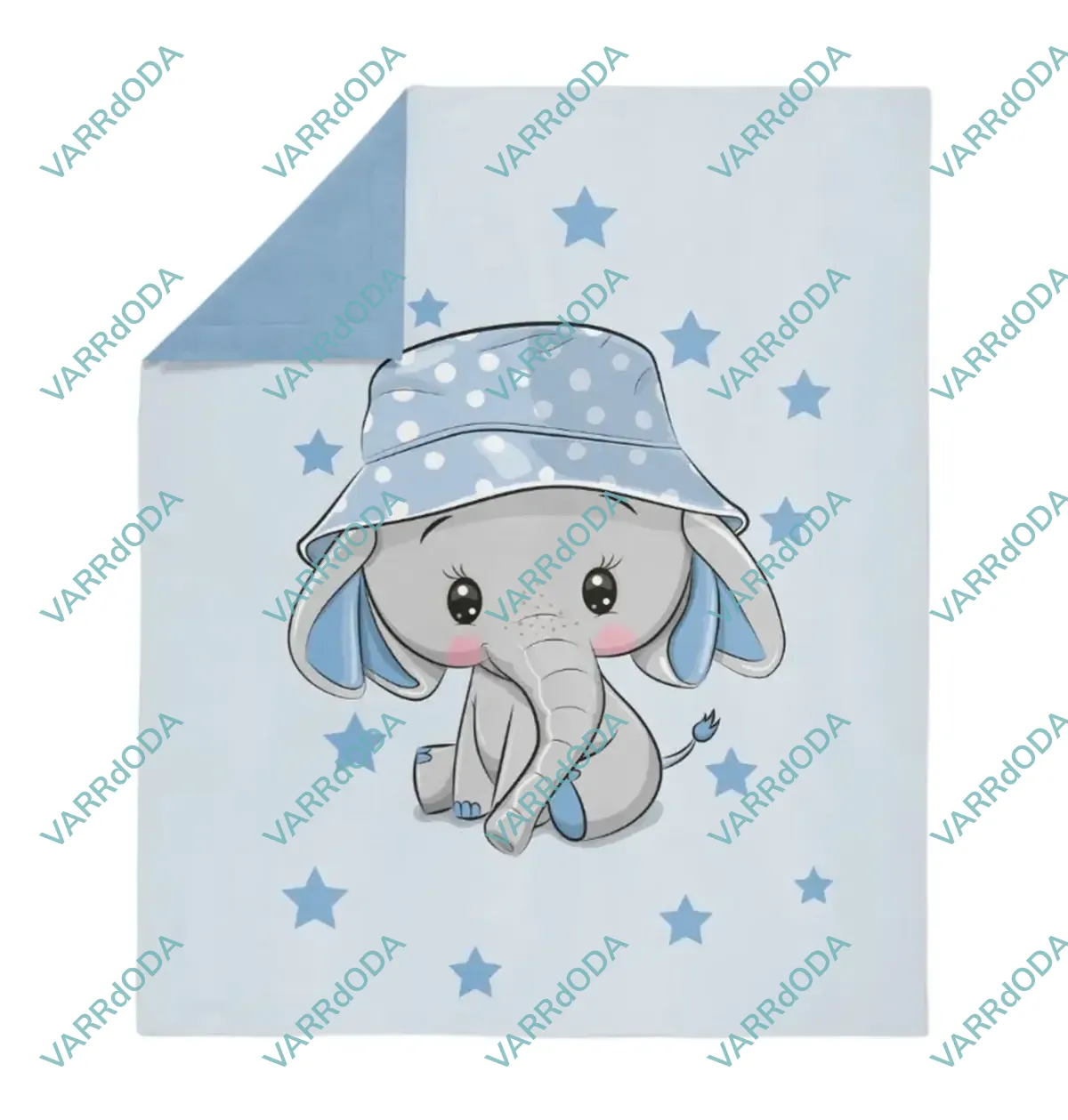 Sapkás elefánt prémium takaró