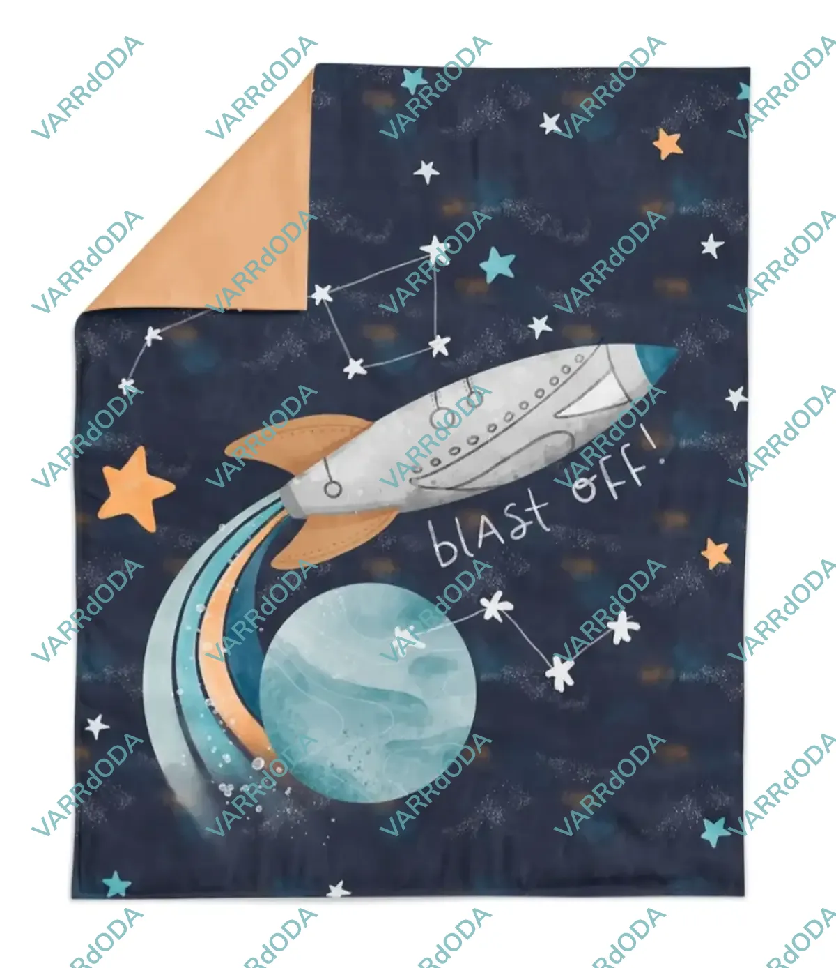 Rakéta kék prémium takaró