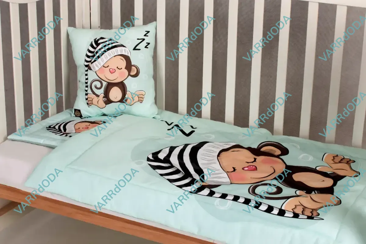 Alvó majom prémium ágynemű szett
