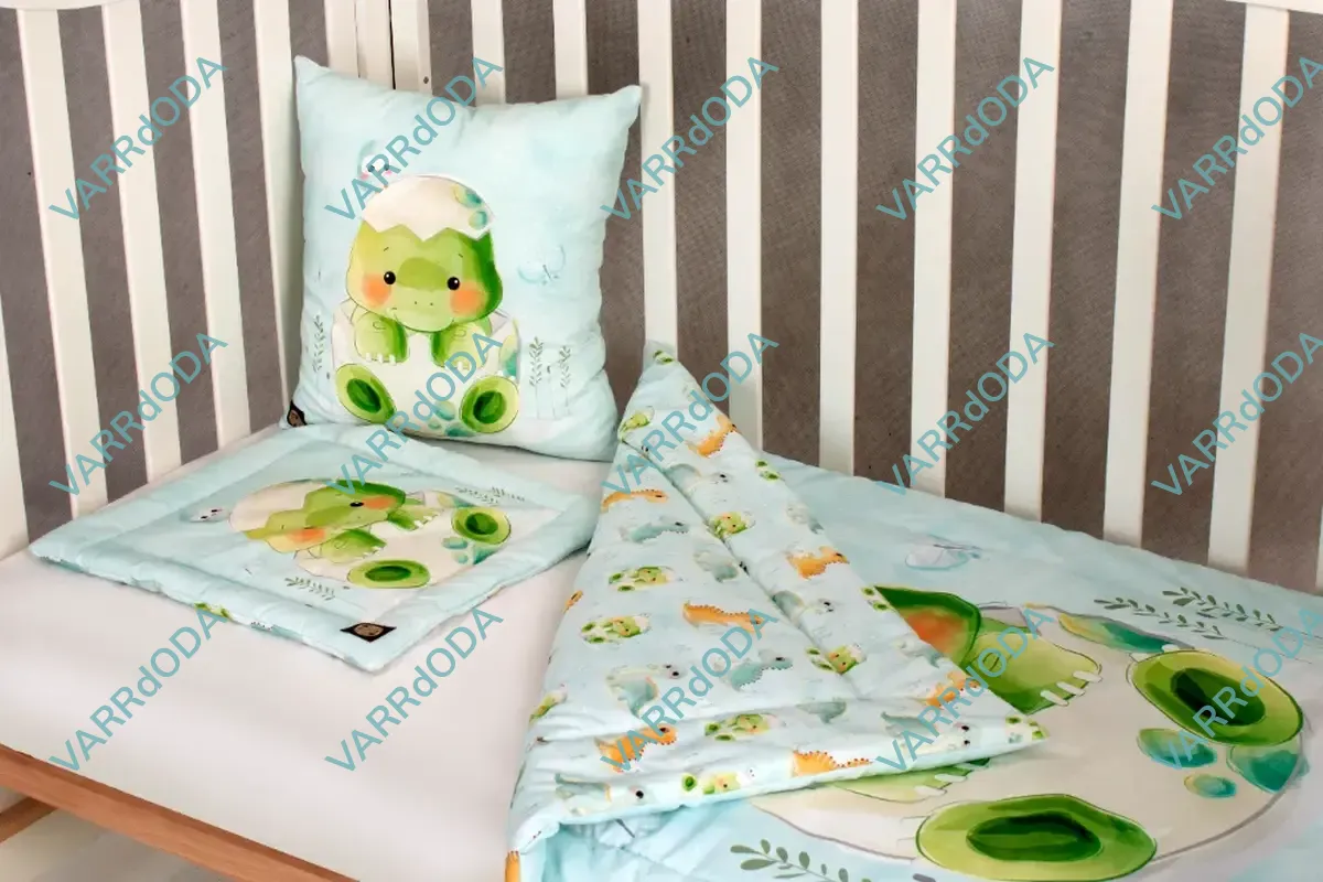 Bébi dínó prémium ágynemű szett