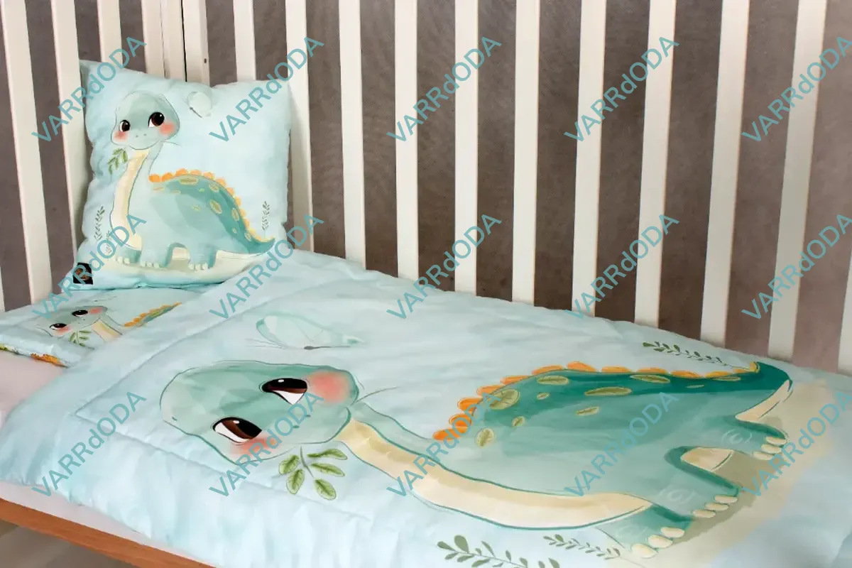 Dínó bébi prémium ágynemű szett
