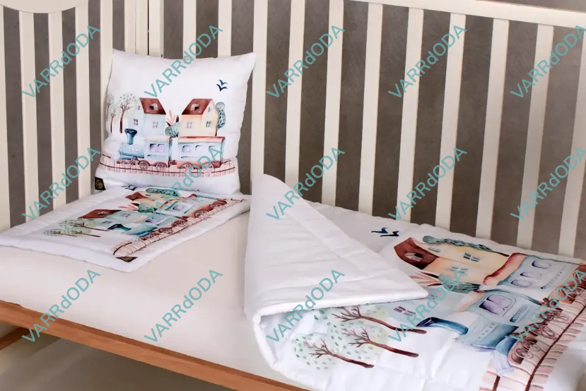 Retro vonat prémium ágynemű szett