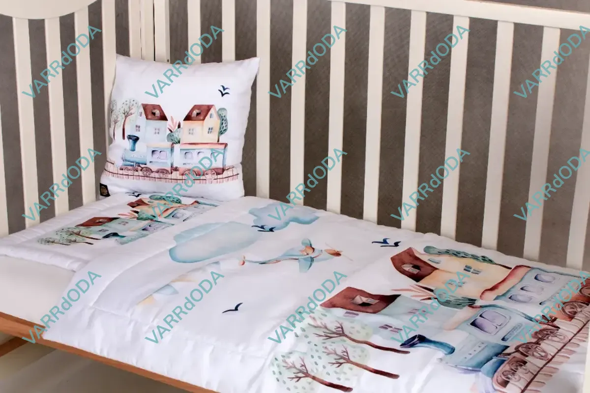 Retro vonat prémium ágynemű szett