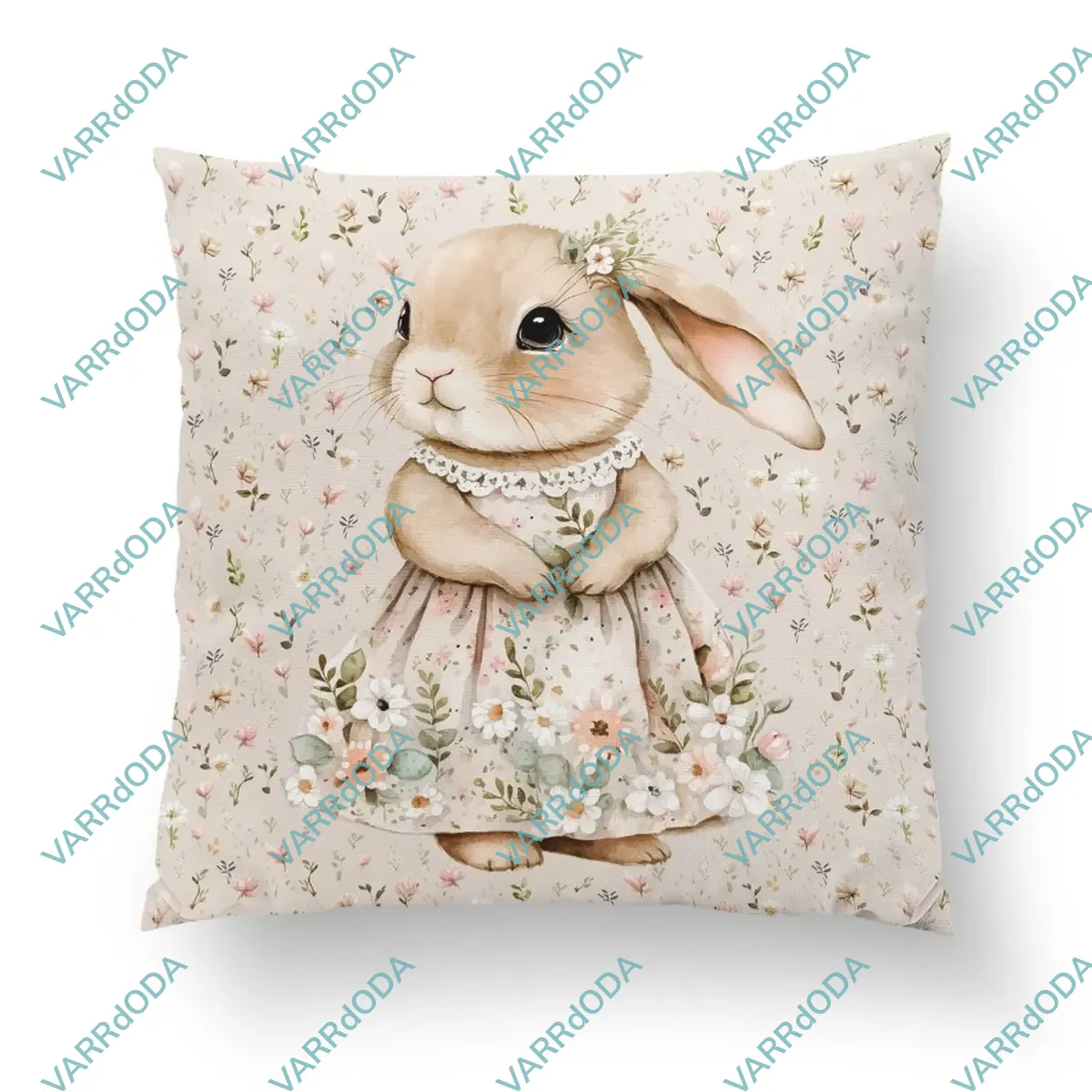 Nyuszi lány ruhában prémium párna