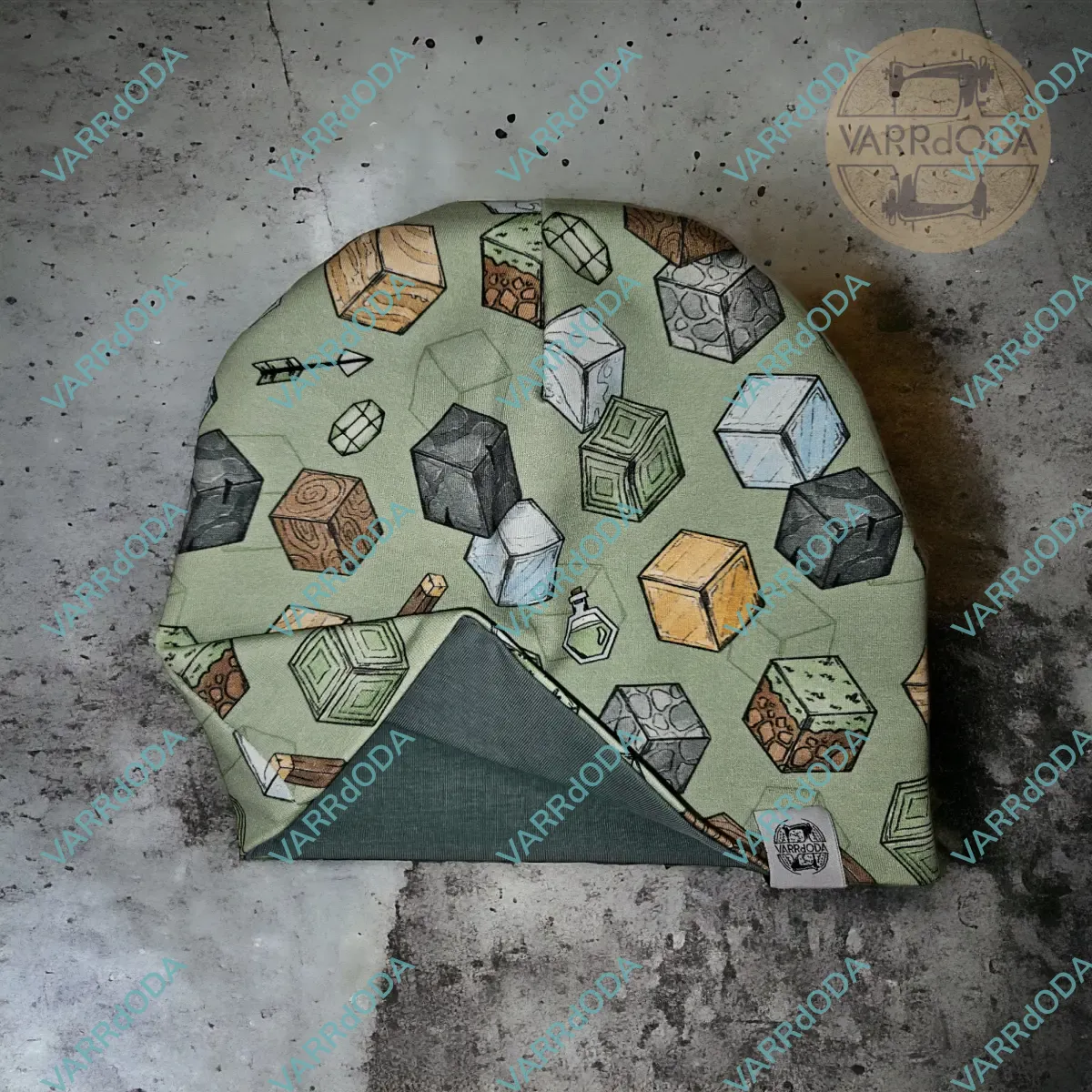 Minecraft kockák lezser sapka