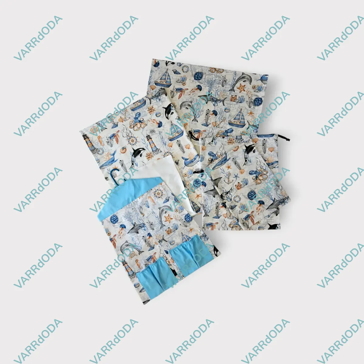 Óceán ágynemű huzat szett ruhatartóval