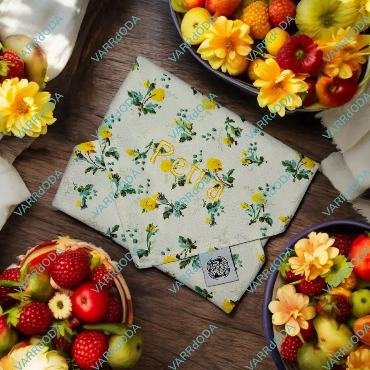 Sárga virágok újraszalvéta