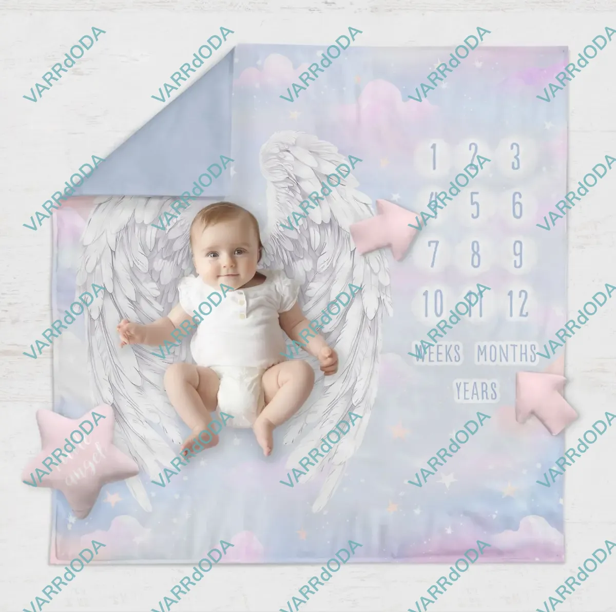 Angyal mérföldkő takaró