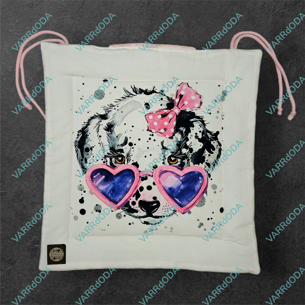 Napszemcsis kutyus ülőpárna