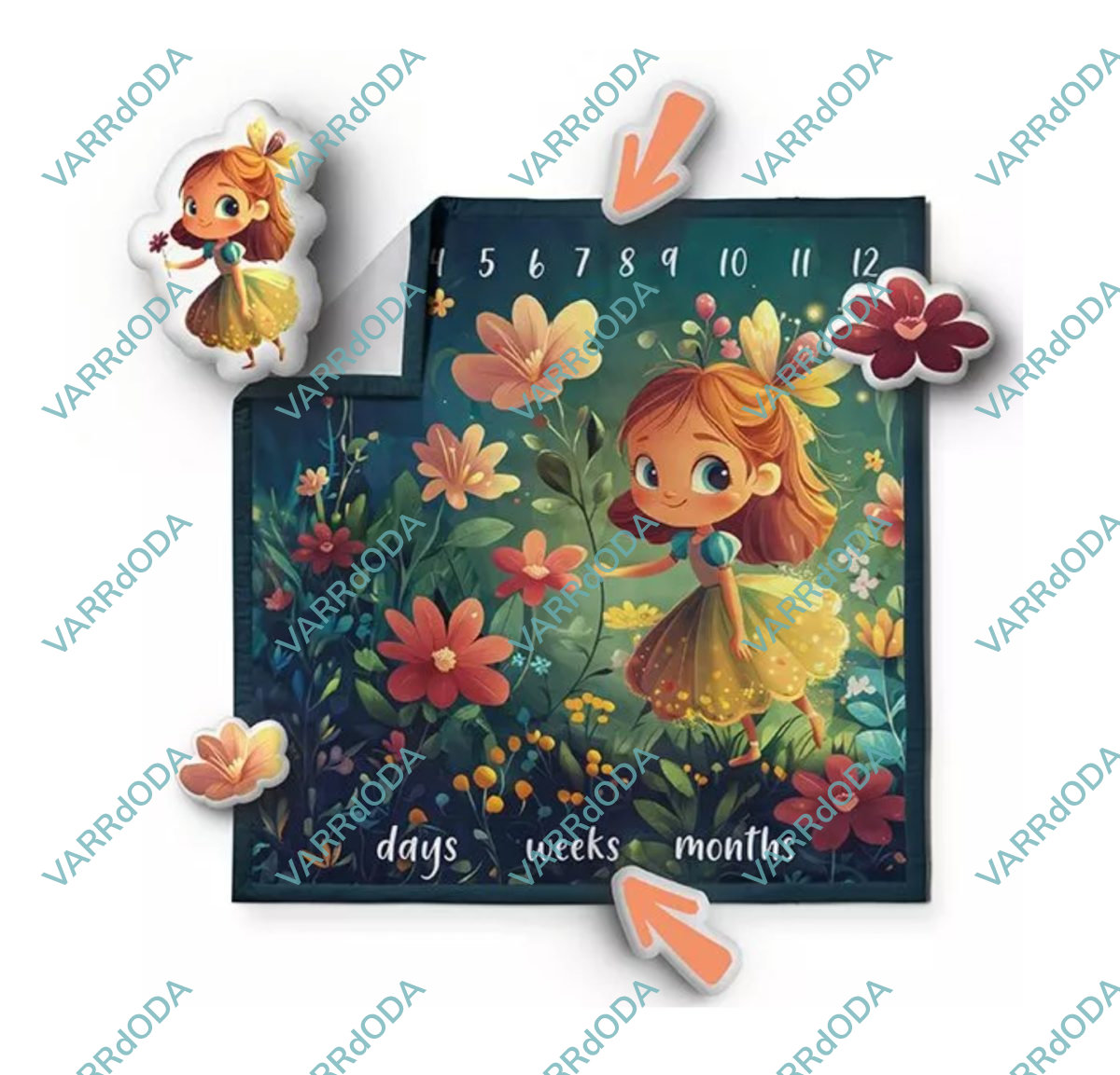 Zöld tündér mérföldkő takaró